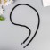 Chain with 2 carabiners link thickness 0.2 mm 0.6x60 cm black
