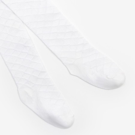 Pantyhose children, white color, height 104-110-1