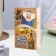 Postcard "Happy Birthday!" Congrev, embossing, whiskey, 12.5 x 19.4 cm