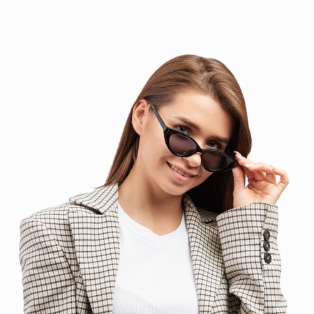 Sunglasses "OneSun", UV 400, pipe 14 cm, width 15 cm, lens 4.2 x 6.5 cm, black-1