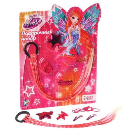 Gift set of hair accessories, pink "Bloom", Winx-6