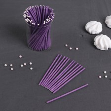 Sticks for caps, 10 × 0.2 cm, 100 pcs, purple color