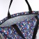Household bag on a zipper, with a cosmetic bag, blue color