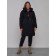 Coat insulated winter female, size 52, black color