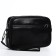Male bag over the shoulder, artificial leather, black color