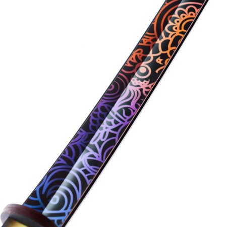 Souvenir wooden weapon "Katana pattern", length 65 cm-5