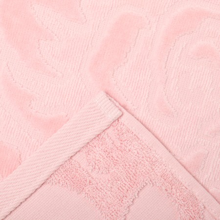 Terry towel biscottom, 50x80cm, pink color, 460g/m, cotton-2