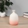 VAZA Ceramics Table "Heidi" bottle, 12x7 cm, white-pink