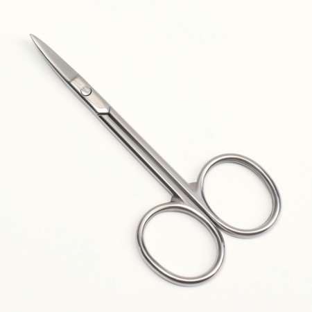 Scissors manicure, straight, narrow, 9.5 cm, silver color-1