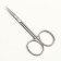 Scissors manicure, straight, narrow, 9.5 cm, silver color