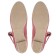 Folk women's shoes, insole length 23.5 cm, red color