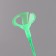 Set "wave", wand+holder+stand, set of 5 pcs., Green