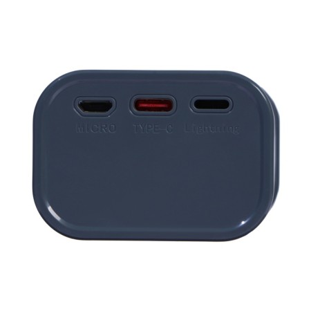 External battery CRR-28, 10,000 mAh, 2USB, 3A, display, fast charging, gray-4