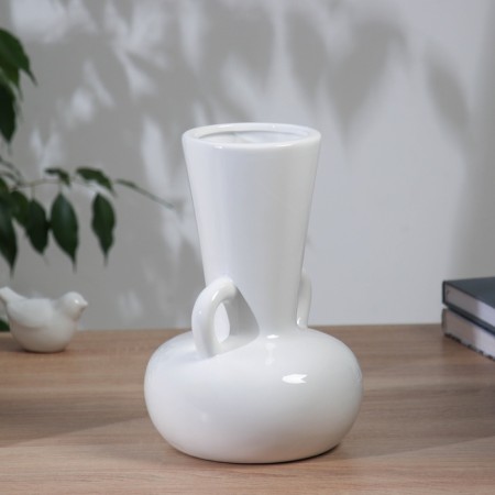 VAZA Ceramics Table "Grayson" jug, 24x14.5 cm, white-1