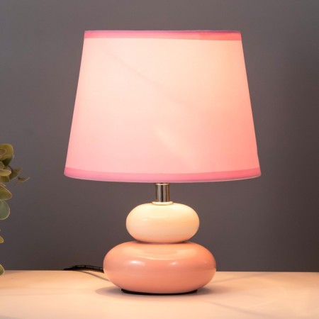 Board Lamp "Balance" E14 40W white-pink 17.5x17.5x23 cm Risalux-1