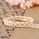 Knitted lace, 10 mm × 15 ± 1 m, beige color