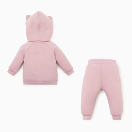 Costume: sweatshirt and pants crumb I, Basic Line, height 86-92 cm, pink color-10