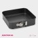 The form for baking the share "Elin. Square ", 26 × 26 cm, removable bottom, anti -stick coating, black color