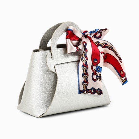 Gift handbag "silver", 12 x 13 x 5.5 cm-1