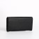 Women's wallet on the button, black color