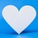 Floristic base "Heart from foam 22 x 5 cm