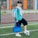 Lightning bag, external pocket, textura, blue/blue color