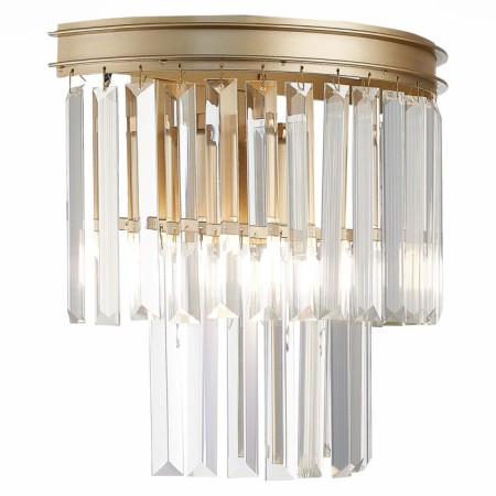 Sconces st. SL1624.201.02. Ercolano. 2x40 watts, E14, 29x32 cm, Shampan-4