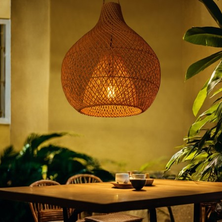 Ceiling Lamp from Rotan "Ambol" 1x120W, E27, 50x50x55 cm