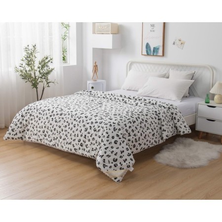 The blanket "Tabio", size 200x220 cm, black and white color-3