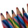 Pencil multicolored, thick, sharpened