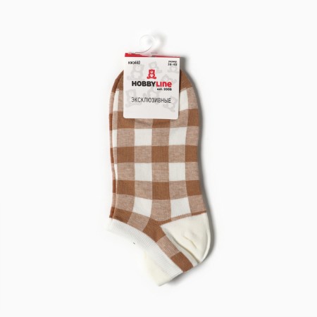 Women's socks "bears", beige/milk color, size 36-40-2