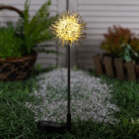 Garden lamp on the sunny battery "Sea Hedgehog", 70 cm, 1 LED, glow warm white