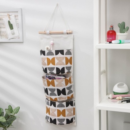 ORGANIZER OF SUBSTANCE with pockets of the share "Sand", 3 departments, 58 × 20 cm-1