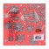 New Year's napkins Paper Gold Décor "New GD lantern on red" 3 layers, 33x33 cm, 20 pcs