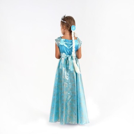 Ella carnival costume, dress, cloak, diadem, rod, braid, p. 32, height 122-128 cm-5