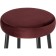 Barrier stool Plato metal/velor, black/burgundy 43x43x65 cm