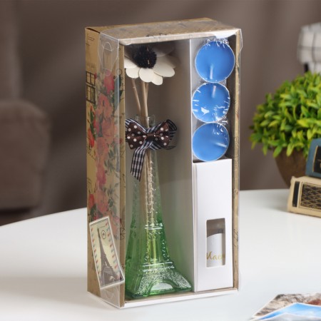 Set of gift "Paris" (diffuser and candles) jasmine, "wealth of aroma" March 8-5