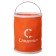 A folding rally bucket, 13 l, orange, without a case