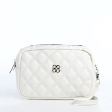 Bag Cross-Bodi with a zipper, white color