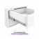 Tumbling suspended repituation, white, white gloss, gold "", 380x350x270