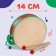 Musical toy "Drum", paper membrane, size: 14 × 14 × 4.5 cm, Mix color