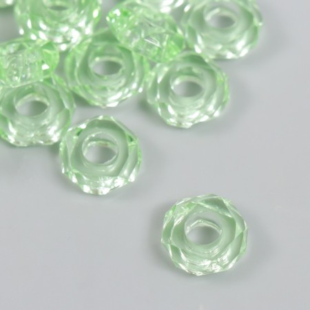 Beads for creativity Plastic "Hood" set 20 pcs green 1.3x1.3x0.5 cm