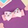 Hair bandage "chosen" butterflies classic, 16x3 cm, pink