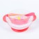 Nace Princess feeding set, 3 subjects: 350 ml bowl on suction cup, lid, spoon, pink color
