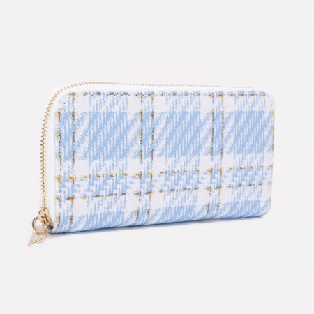 Women's wallet with lightning, blue color