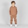 ONE LOVE Winter pants for a boy, height 104 cm, color light brown