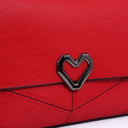 Magneta bag bag, long belt, red color-4