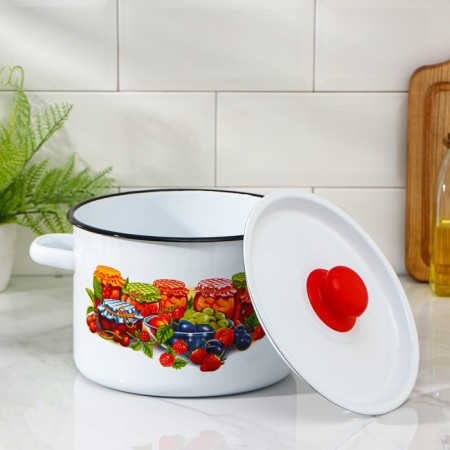 Pan, 4.5 l, induction, mixture mix, white color-2
