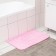 Bath and toilet rug “fluffy”, 50 × 80 cm, pink color
