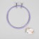 Schools for embroidery, with a metal fastener, d = 17.5 cm, lilac color